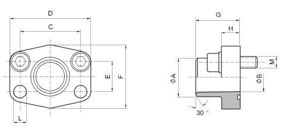 SAE Butt weld flanges drawing - SAE Flanges